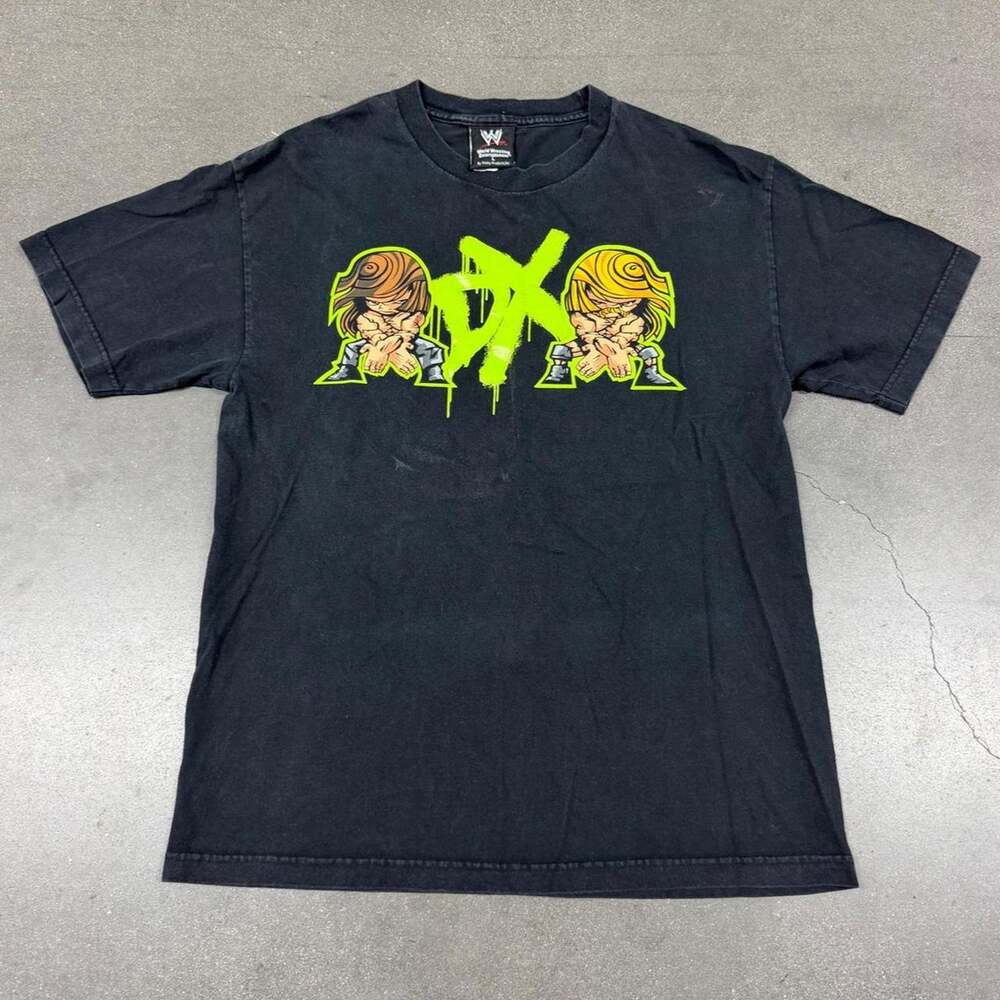 Vintage 2002 WWE D-Generation X DX Double Sided T-Shirt Men's Large